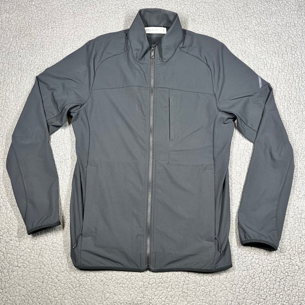 Hill City‎ Mens Jacket Full Zip Active Black Lightweight Ventilated Size S